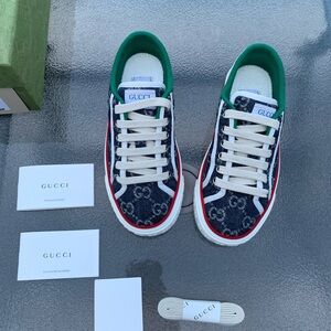 Authentic Brand new denim GG Delave tennis sneaker.